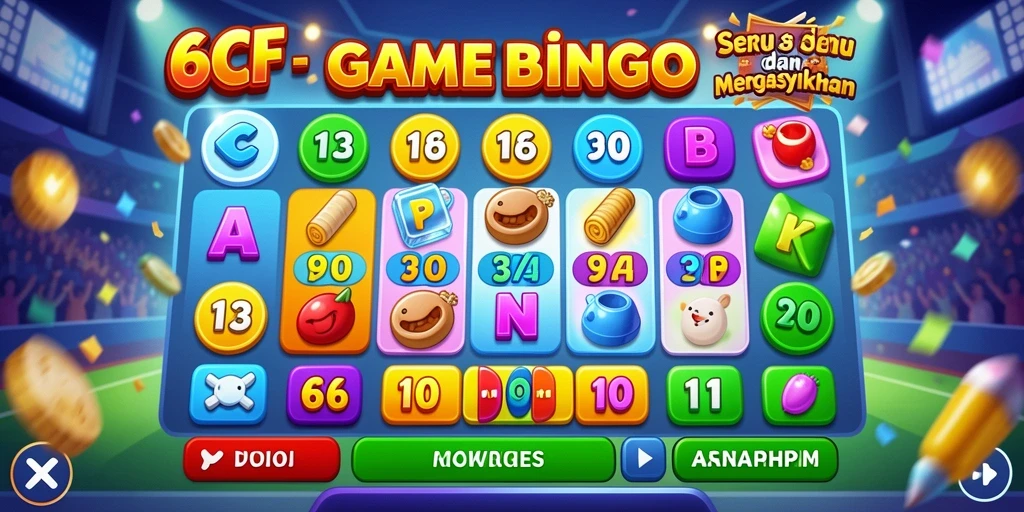 Tampilan gameplay Bingo yang menarik di 6CF.