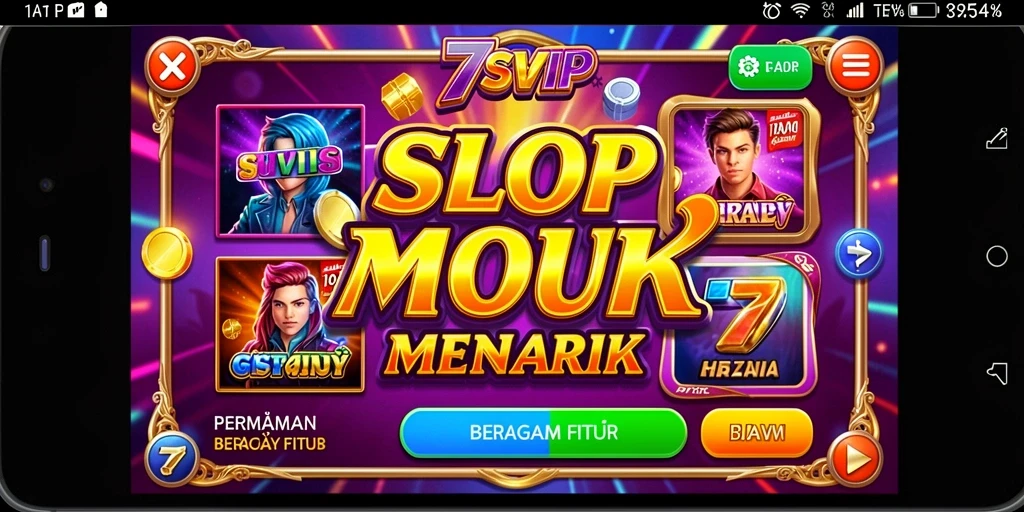 Screenshot gameplay 7SVIP menampilkan slot dengan tema menarik dan fitur bonus.