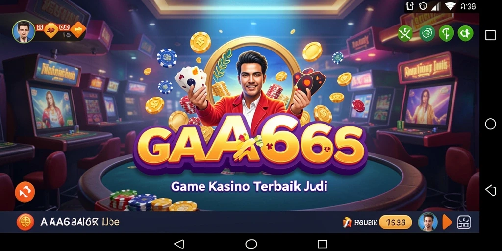 Screenshot gameplay AA666 dengan tampilan kasino yang menarik.