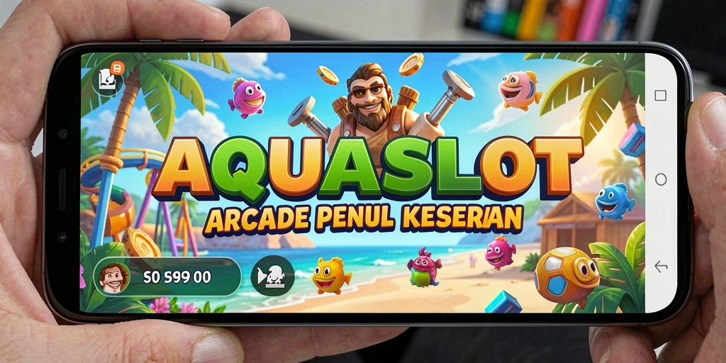 Tampilan menarik permainan AQUASLOT dengan efek slot yang mengesankan.