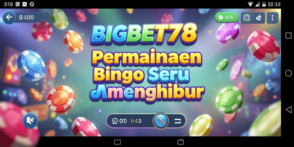 Tampilan gameplay Bingo yang seru di BIGBET78.