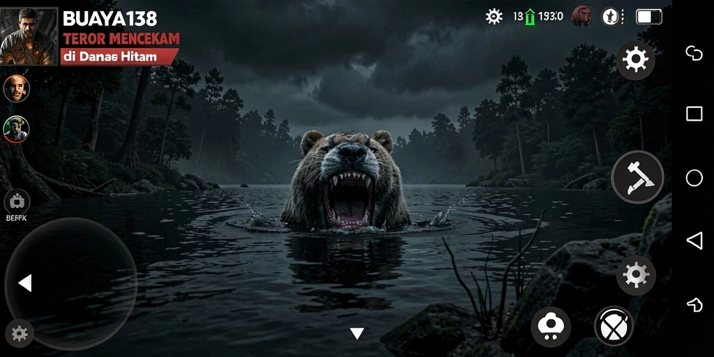 Menampilkan gameplay menegangkan di danau hitam yang misterius.
