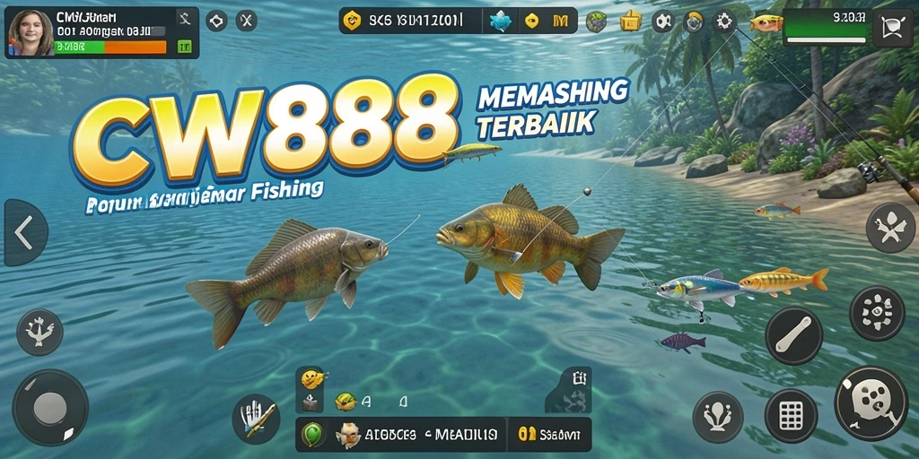 Tampilan gameplay mengesankan dari CW8888 dengan aksi memancing seru.