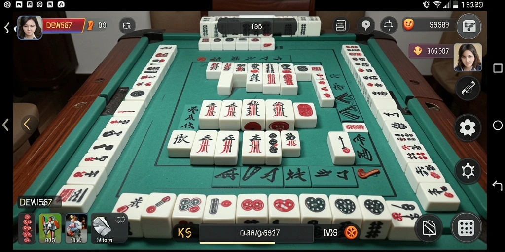 Tampilan menarik dari gameplay Mahjong di DEWI567.