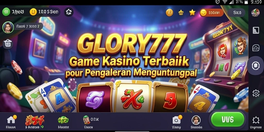 Tampilan gameplay Kasino yang menarik di GLORY777.