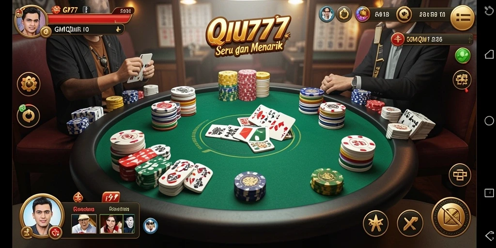 Gameplay seru GM777 dalam permainan QiuQiu yang menegangkan.
