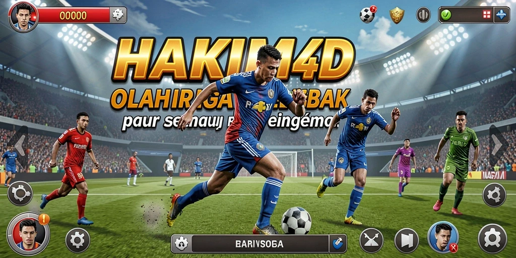 Screenshot HAKIM4D menampilkan aksi seru dalam pertandingan olahraga.