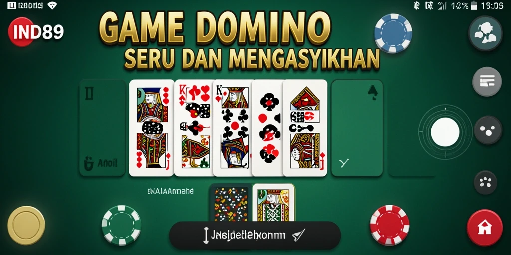 Screenshot gameplay IND89 yang menampilkan keseruan bermain Domino.