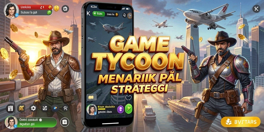 Tampilan gameplay K234 yang menarik dalam dunia Tycoon.