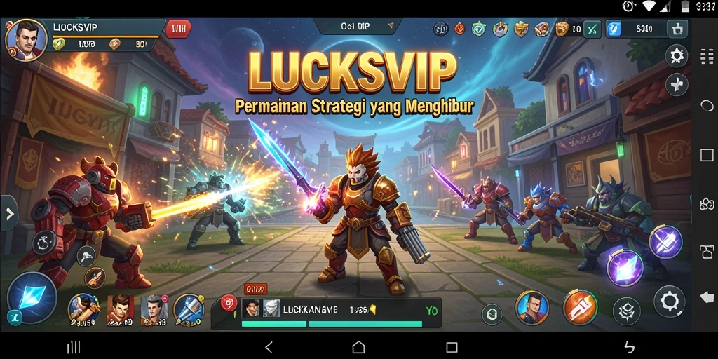 Tampilan menawan dari pertempuran strategis LUCKSVIP.