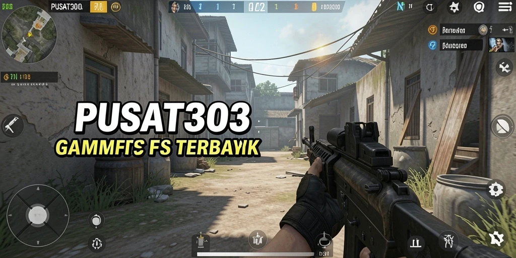Screenshot gameplay PUSAT303 dengan aksi menembak yang mendebarkan.