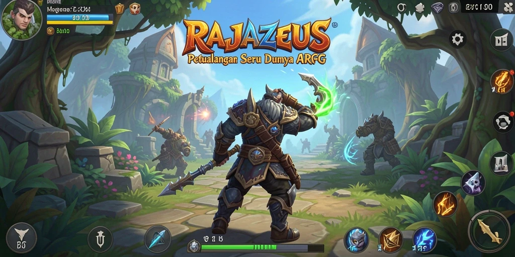Tampilan gameplay seru dari RAJAZEUS di dunia ARPG.