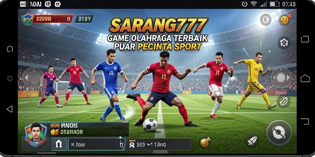 Screenshot gameplay SARANG777 menampilkan pertandingan olahraga yang seru dan realistis.