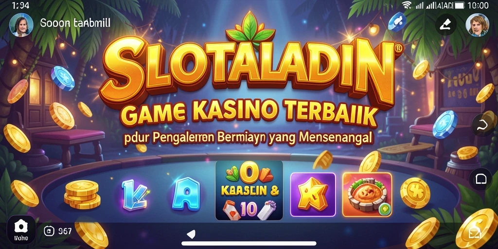 Tampilan menarik dari gameplay kasino SLOTALADIN.