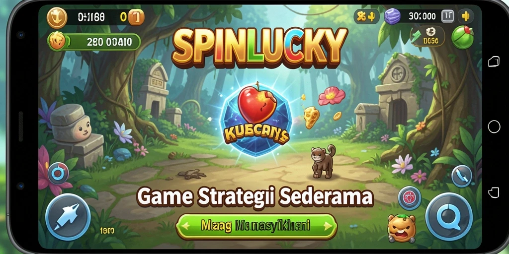 Tampilan gameplay seru dan strategis dalam SPINLUCKY.