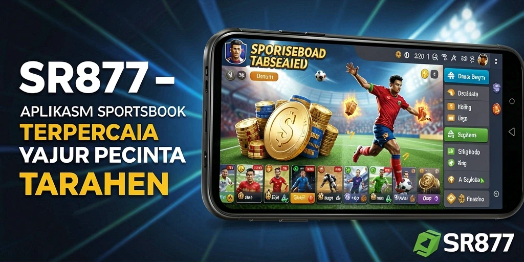 Tampilan screenshot utama SR877 menampilkan fitur taruhan olahraga secara langsung.