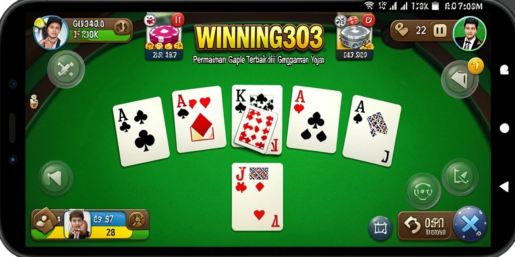 Gameplay seru dan menarik di WINNING303 Gaple.